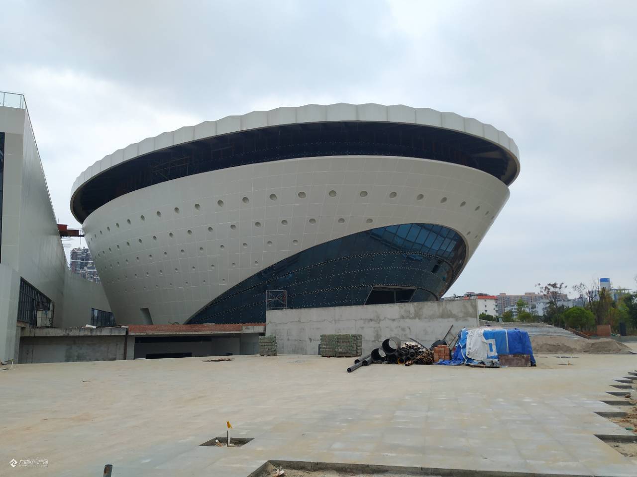 快来看看资阳博物馆修建得如何了,像不像一杯"大碗茶"?